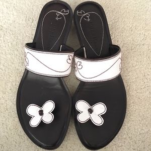 Cole Haan Resort White Butterfly Thong Sandals 6M